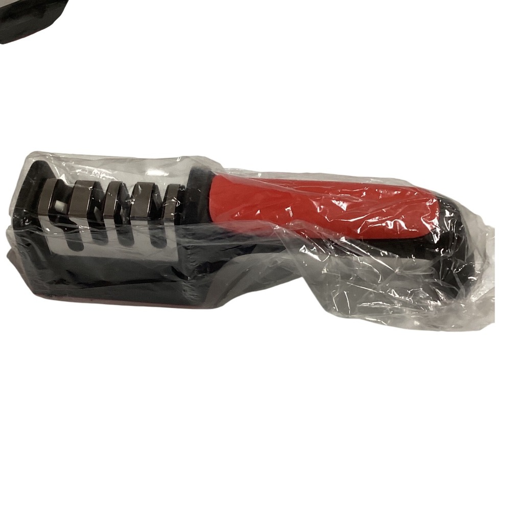 Knife Sharpener Kitchen Sharpening Tool Professional Manual Red Black